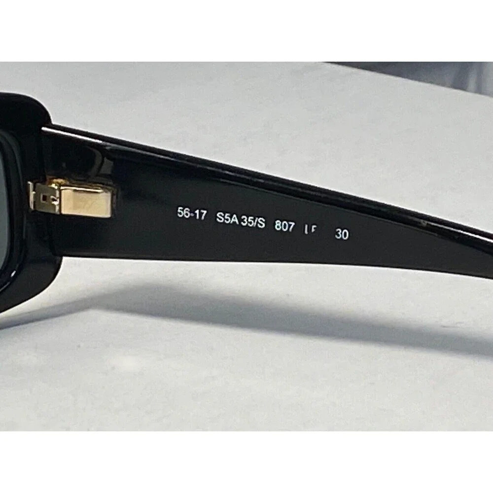 SAKS 5TH AVENUE Women's Black Eyeglass FRAMES ONLY Gold Crystals Bejeweled Sun